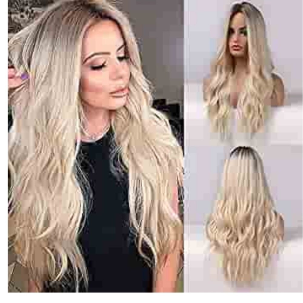 26 Inch Long Blonde Wig NWT